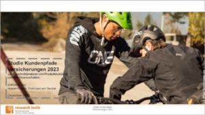Titelblatt Studie Kundenpfade Versicherungen 2023