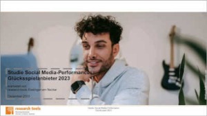 Titelblatt Studie Social Media-Performance Glücksspiel 2023