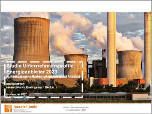 Titelblatt Studie Unternehmensprofile Energieanbieter 2023