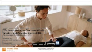 Titelblatt Werbemarktanalyse Pharmazeutische Muskel- und Gelenkpräparate 2024
